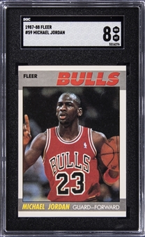 1987-88  Fleer #59 Michael Jordan - SGC NM-MT 8